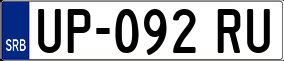 Trailer License Plate
